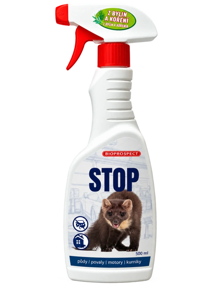 STOP KUNÁM - pachový odpuzovač kun 500 ml.
