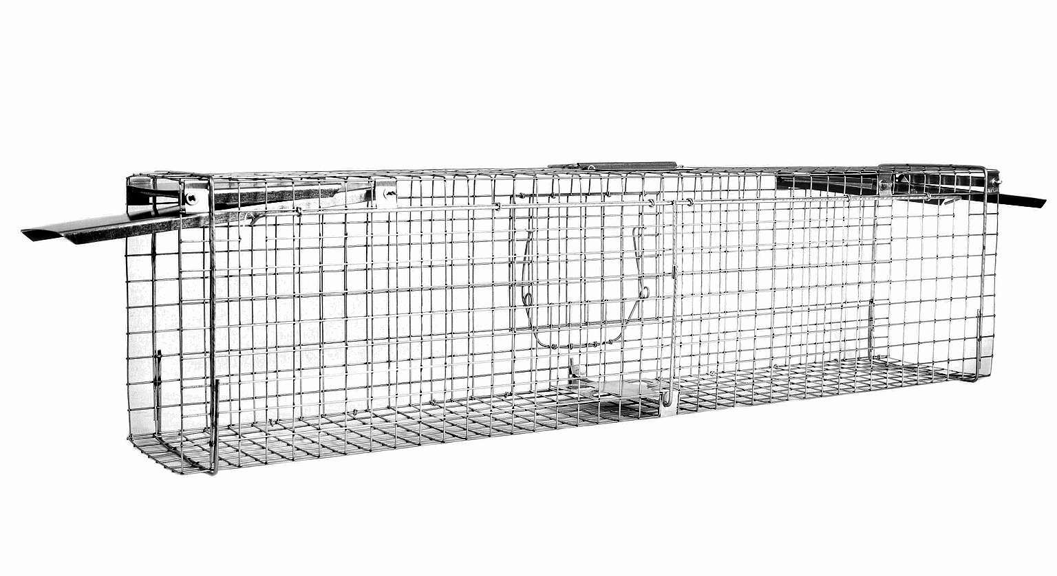 Sklopec na kuny 102×20×27 cm – kompletní sada s granulemi a vábidlem
