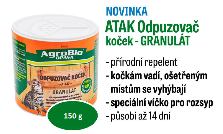 Odpuzovač koček - GRANULE 150 g 