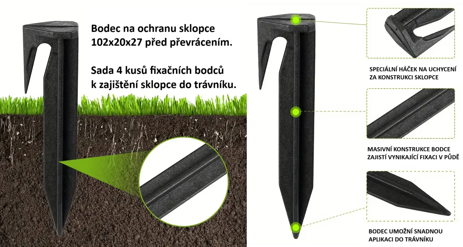 Sklopec na kuny 102×20×27 cm – kompletní sada s granulemi a vábidlem